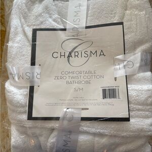 Charisma White Textured ROBE UNISEX